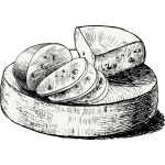 Rueda de queso con quesos encima